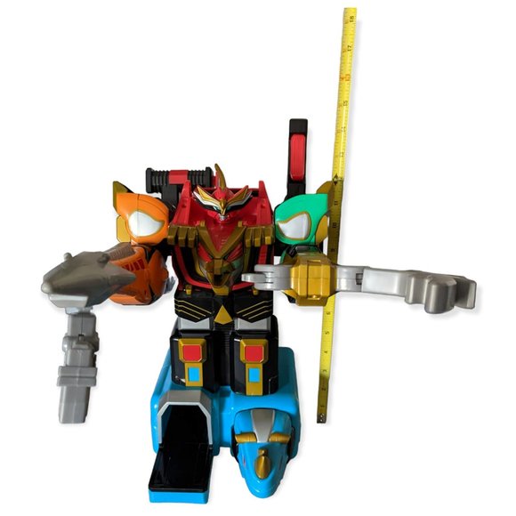 Bandai 2002 Power Rangers Wild Force Icarus Isis Megazord Figure 16" - Picture 13 of 16